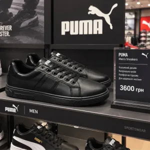 Кроссовки Puma Осень 2026! Черные кросовки пума ! Пума мужськие ! Красовки пума кожаные ! Мягкие мужские кросовки