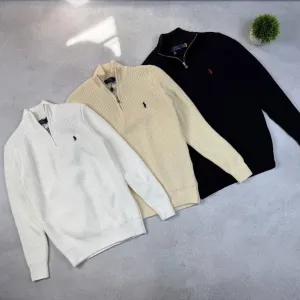 В’язаний зіп 1/3 світшот Polo Ralph Lauren/зіп кардиган Polo /кофта на замку поло ральф лаурен