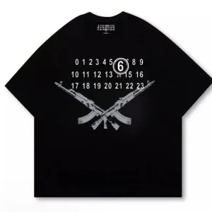 Футболки Maison Margiela Big Logo унисекс черные мейсон марджела Новинка на лето