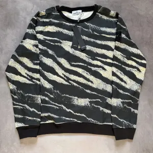 Світшот Stone Island Tiger Camo M-L  | світшот stone island zebra | светер stone island camo | світшот стон айленд камо
