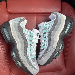 (БЕЗ ПЕРЕДОПЛАТИ) Nike Air Max 95 Hyper Turquoise найк ейр макс 95 бірюзово-сірі кросівки з повітряними подушками Air