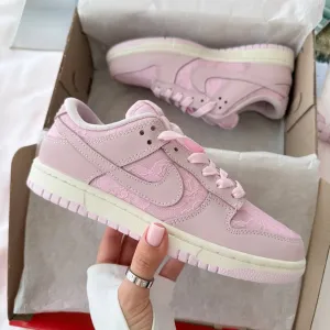 Nike Dunk Low Lace Pack Pink Regal жіночі кросівки найк данк рожеві