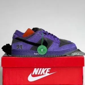 Женские кроссовки Nike SB Dunk x Supreme Purple. Размеры 36-40