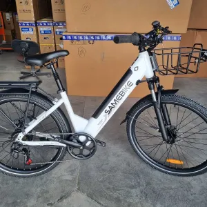 Електровелосипед SAMEBIKE RS-A01PRO-T 500W | 15Ah | хід до 110км | швидкість до 40 км/код фетбайк білий новий зі складу гарантія 6міс электровелосипед