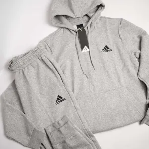 Чоловічий костюм худі+штани Adidas Essentials Feelcozy Hoodie & Pant H12213 HL2230 сірий оригінал СУПЕР-ЦІНА
