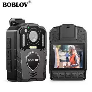 Боді камера KJ25 BOBLOV FHD екран, нічна, датчик руху, лазер, ліхтар