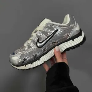 Кросівки Nike P-6000 Silver-Black premium | Кроссовки Найк жіночі чоловічі