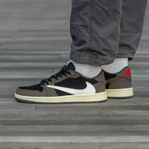 Кросівки Nike Air Jordan 1 low x Travis Scott Classic premium | Кроссовки Найк чоловічі жіночі