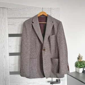 Next Signature XL 52/54 Чоловічий піджак блейзер вовна коричневий бежевий