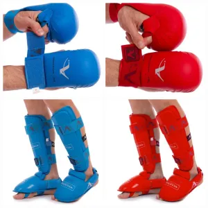 Захист карате битки рукавички накладки фути WKF Aravaza Zelart