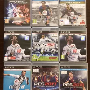 Sony PlayStation 3: FIFA 19, PES 2018, GTA San Andreas, Tekken, Mortal Kombat, NBA JAM, GranTurismo, Need for Speed, Blades of Time, MotorStorm