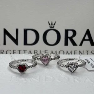 Каблучка Пандора Pandora кольцо сердце серце
