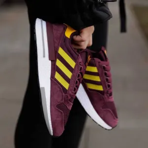 ЗНИЖКА‼️36 (22,5см) Adidas ZX 500 Burgundy ND Bordo адідас жіночі бордові кросівки 36 розмір для бігу та спортивної зали