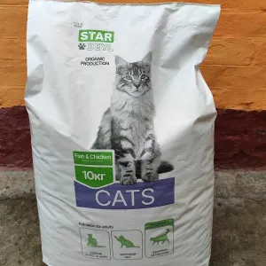 Сухий корм Cats Fish & Chicken (курка+ риба) для котів 10 к