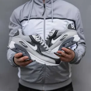 Кросівки Nike Air Max 90 Black/White/Grey premium | Кроссовки Найк чоловічі жіночі