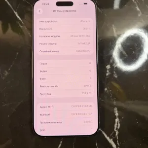 iPhone 16 Pro Max 256 gb Natural Titanium