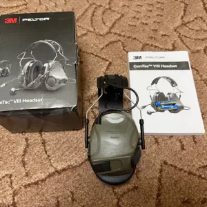 Нові! Активні навушники 3m Peltor ComTac VIII Headband та Neckband, кріплення на шолом