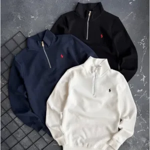 ‼️NEW‼️БЕЗ ПРЕДОПЛАТ‼️Мужская кофта полу замок поло Polo Ralph Lauren | коыта поло Ральф | мужская полу зип polo | полу зипка поло | зипка Polo Ralph