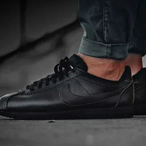 Мужские кроссовки Nike Cortez Black Premium. Размеры 41-45