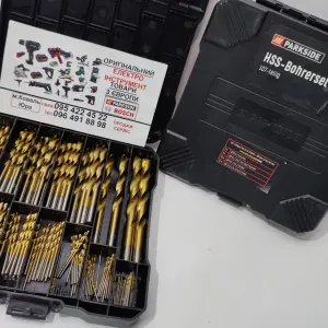 ОРИГІН набір свердл GERMAN Parkside HSS PBS 107 шт/сверл/набор/комплек