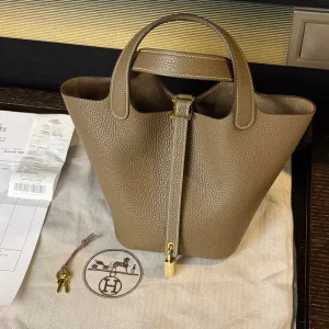 Сумка Hermes Picotin 18 ETOUPE ермес пікотін