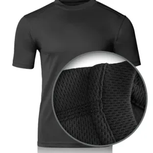 Футболка черная (CoolMax), размеры M L XL XXL. Собственное производство