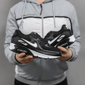 Кросівки Nike Air Max 90 Black White premium | Кроссовки Найк чоловічі жіночі
