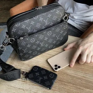 Чоловіча сумка Louis Vuitton мужская сумка барсетка мессенджер клатч трио 3в1 через плечо