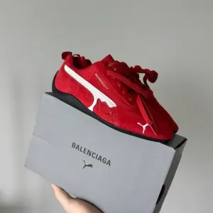 Кросівки Puma Speedcat x Balenciaga Red/White premium | Кроссовки жіночі чоловічі