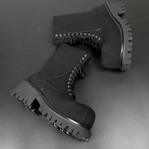 Стомперы Balenciaga Ботинки на масивной платформе Streetwear архив чорні черевики