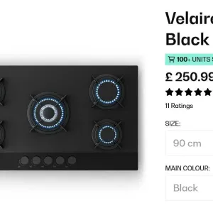 Газовая плита Klarstein Velaire (10047378) 5 конфорок