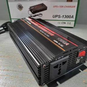 Инвертор преобразователь 1300 Вт 12-220В Інвертор з зарядкою 15А UPS