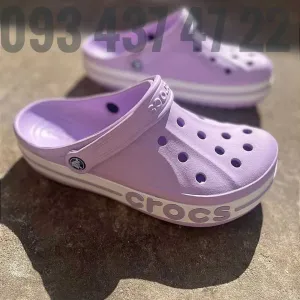 Жіночі Крокси Сабо Bayaband лаванда рожеві блакитні біліCrocs Bayaband