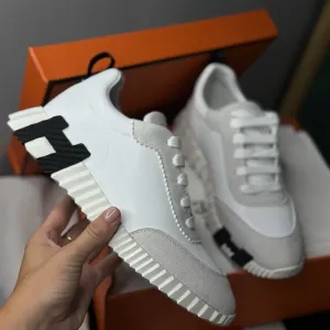 Жіночі кросівки кеди білі hermes ерме  шкіряні