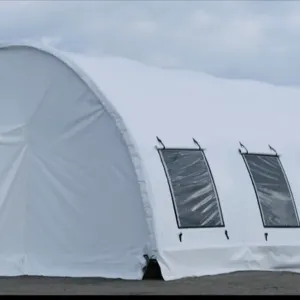 Арочний ПВХ ангар  8×8×4 за день | склад / СТО / гараж /тимчасове житло/шелтер