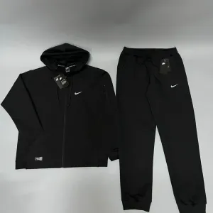 Спортивний костюм Nike чоловічий чорний | Тканина Double Drop | S-2XL