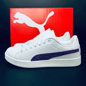 Кросовки пума Женские красовки Puma Кросивки пума белые Кроссовки женские 40 размер Акционное предложение кожаные повседневные красовки