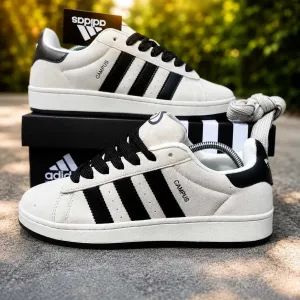 (2401) Кросівки кеди Adidas Campus сірі з чорн підошвою (41-46) адідас