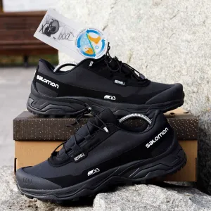 (1589) Термо Осінь-Зима Кросівки Salomon Soft Shell  Черевики чорні (41-46) саломон