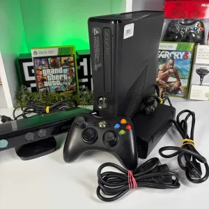 Консоль Xbox 360 S Freeboot приставка Іксбокс Б/У + Геймпад Оригінал + Kinect + 5 встановлених ігор асортимент приставок хбокс