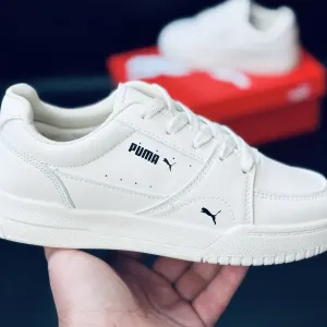 Puma Женские кеды / кросовки кожаные Пума  / красавки пума белые / купить кроссовки не дорого / женская кожаная обувь / натуральная кожа