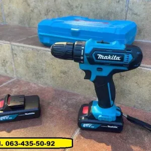 Акумуляторний шуруповерт Makita з DFR патроном та набором. Шурупокрут