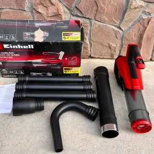 Повітродув акумуляторний садовий Einhell GP-LB 18/200 Li E - Solo тушка