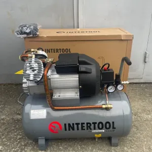 Компресор INTERTOOL PT-0007 50 л, 3,0 кВт, 220 В, 10 атм, 420 л/мин