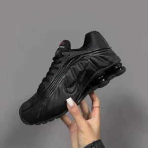 Кросівки Nike Shox R4 All Black premium | Кроссовки Найк чоловічі жіночі
