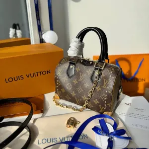 Сумка жіноча Louis Vuitton Speedy Trunk, луі вітон спиди транк, женская сумка, шкіряна