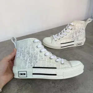 Жіночі кеди Dior B23 High Top White Oblique (Розмір 37 / 24 см)