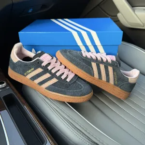 Жіночі кеди кросівки адідас сині замша Adidas Spezial blue pink beige