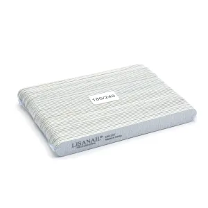Пилочка для нігтів Lisanail, Made in korea, 18 см, 100/180, 180/240