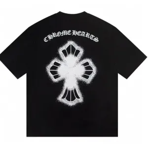 Футболки Chrome Hearts cross Logo унисекс Хром Хартс Новинка Лета